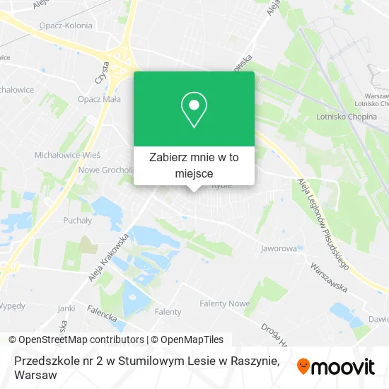 Mapa Przedszkole nr 2 w Stumilowym Lesie w Raszynie