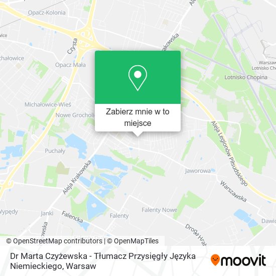 Mapa Dr Marta Czyżewska - Tłumacz Przysięgły Języka Niemieckiego