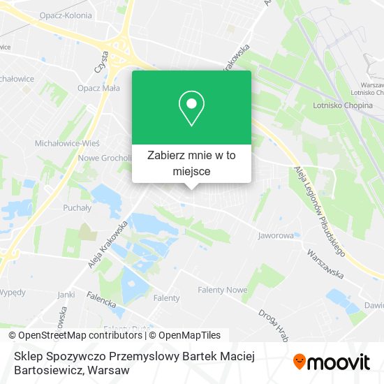 Mapa Sklep Spozywczo Przemyslowy Bartek Maciej Bartosiewicz