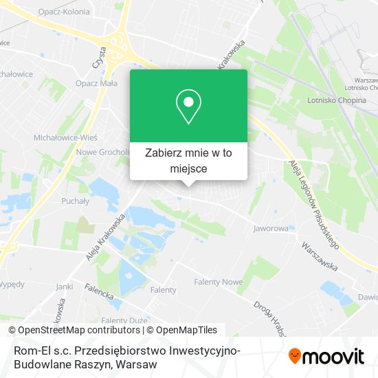 Mapa Rom-El s.c. Przedsiębiorstwo Inwestycyjno-Budowlane Raszyn