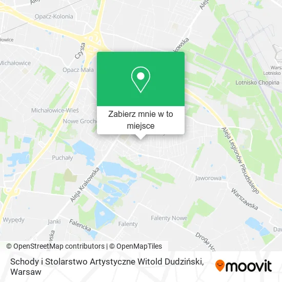 Mapa Schody i Stolarstwo Artystyczne Witold Dudziński
