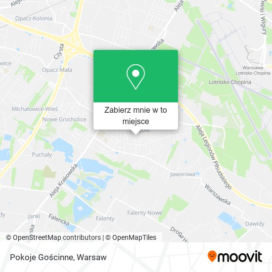 Mapa Pokoje Gościnne