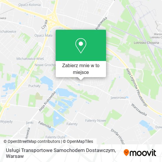 Mapa Usługi Transportowe Samochodem Dostawczym