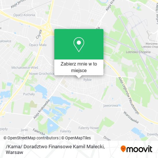 Mapa /Kama/ Doradztwo Finansowe Kamil Małecki