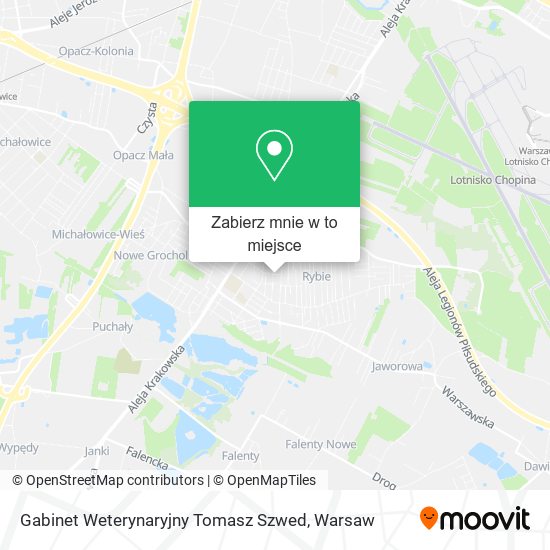 Mapa Gabinet Weterynaryjny Tomasz Szwed