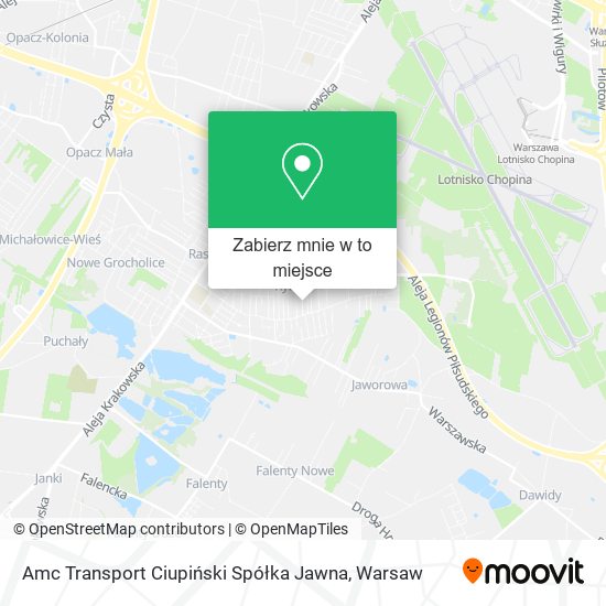 Mapa Amc Transport Ciupiński Spółka Jawna