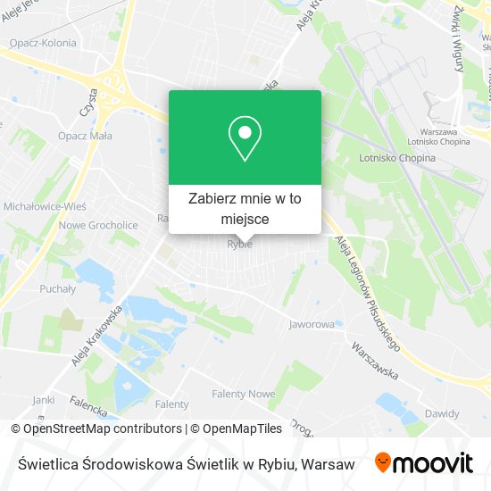 Mapa Świetlica Środowiskowa Świetlik w Rybiu