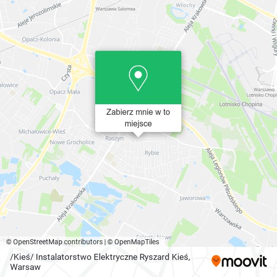 Mapa /Kieś/ Instalatorstwo Elektryczne Ryszard Kieś