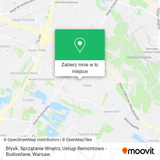 Mapa Błysk. Sprzątanie Wnętrz, Usługi Remontowo - Budowlane