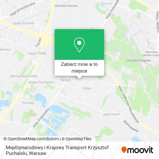 Mapa Międzynarodowy i Krajowy Transport Krzysztof Puchalski