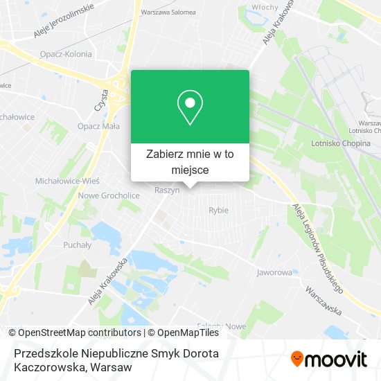 Mapa Przedszkole Niepubliczne Smyk Dorota Kaczorowska