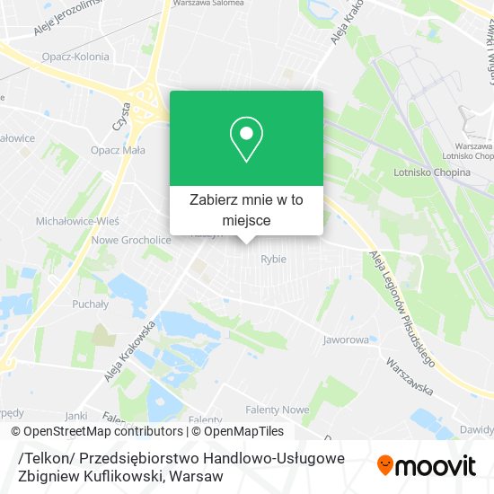 Mapa /Telkon/ Przedsiębiorstwo Handlowo-Usługowe Zbigniew Kuflikowski