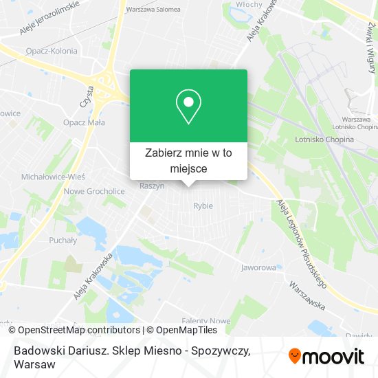 Mapa Badowski Dariusz. Sklep Miesno - Spozywczy