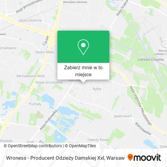 Mapa Wroness - Producent Odzieży Damskiej Xxl