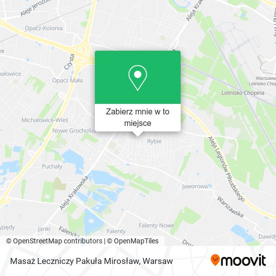 Mapa Masaż Leczniczy Pakuła Mirosław