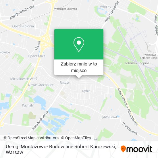 Mapa Usługi Montażowo- Budowlane Robert Karczewski