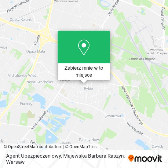 Mapa Agent Ubezpieczeniowy. Majewska Barbara Raszyn