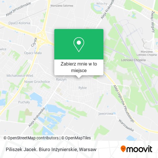 Mapa Piliszek Jacek. Biuro Inżynierskie