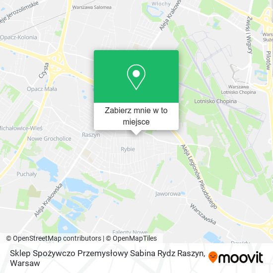 Mapa Sklep Spożywczo Przemysłowy Sabina Rydz Raszyn