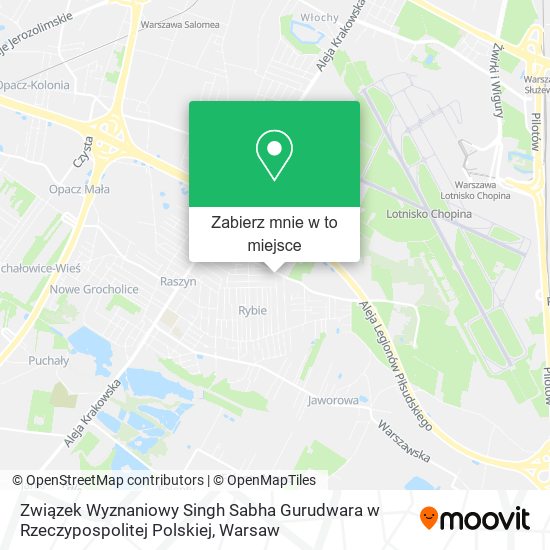 Mapa Związek Wyznaniowy Singh Sabha Gurudwara w Rzeczypospolitej Polskiej