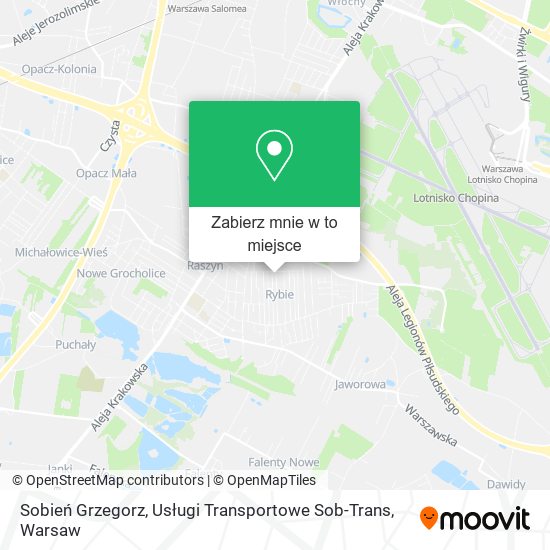 Mapa Sobień Grzegorz, Usługi Transportowe Sob-Trans