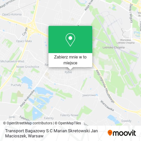 Mapa Transport Bagazowy S C Marian Skretowski Jan Macioszek