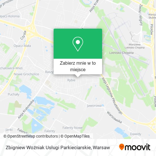 Mapa Zbigniew Woźniak Usługi Parkieciarskie