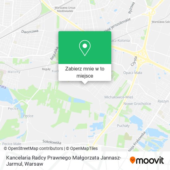 Mapa Kancelaria Radcy Prawnego Małgorzata Jannasz-Jarmul