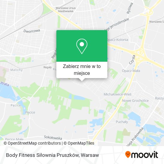 Mapa Body Fitness Siłownia Pruszków