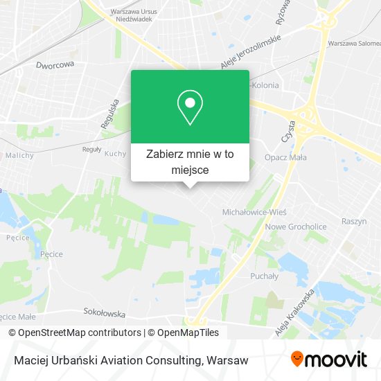 Mapa Maciej Urbański Aviation Consulting