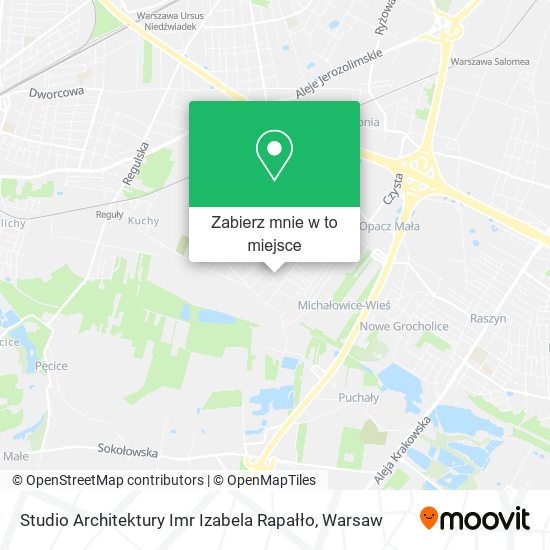 Mapa Studio Architektury Imr Izabela Rapałło