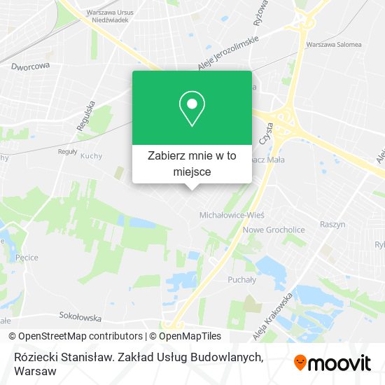 Mapa Róziecki Stanisław. Zakład Usług Budowlanych