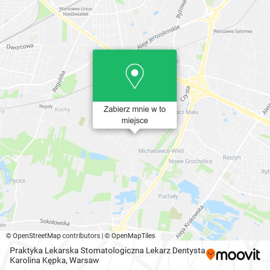 Mapa Praktyka Lekarska Stomatologiczna Lekarz Dentysta Karolina Kępka