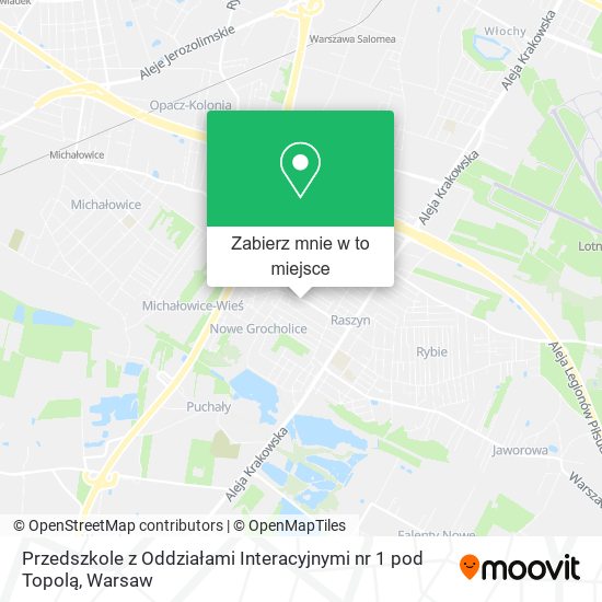 Mapa Przedszkole z Oddziałami Interacyjnymi nr 1 pod Topolą