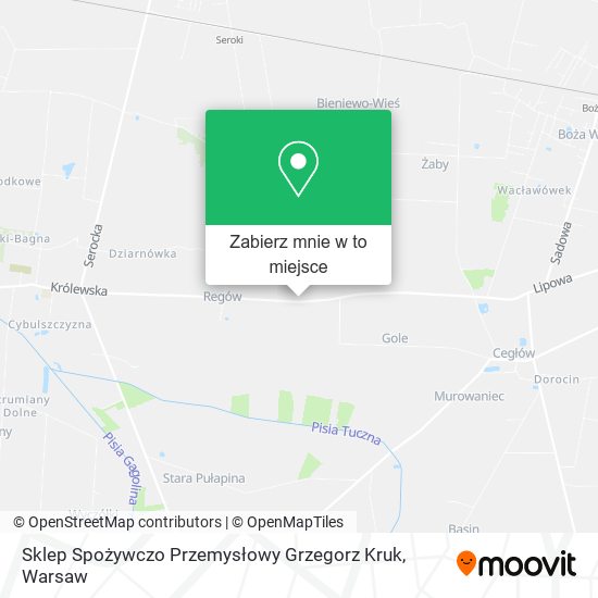 Mapa Sklep Spożywczo Przemysłowy Grzegorz Kruk