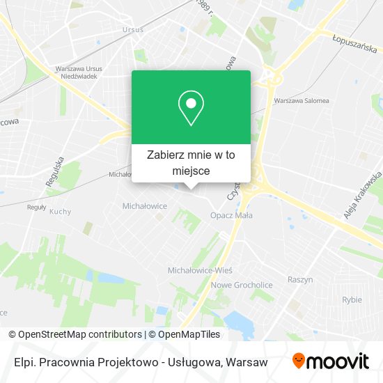 Mapa Elpi. Pracownia Projektowo - Usługowa