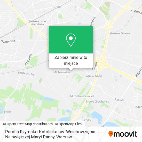 Mapa Parafia Rzymsko-Katolicka pw. Wniebowzięcia Najświętszej Maryi Panny