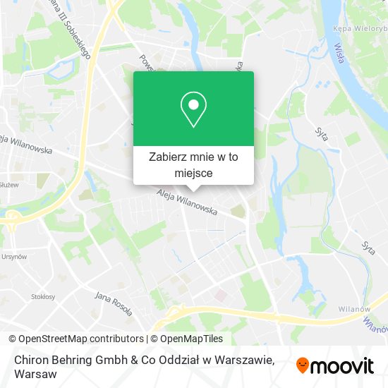 Mapa Chiron Behring Gmbh & Co Oddział w Warszawie