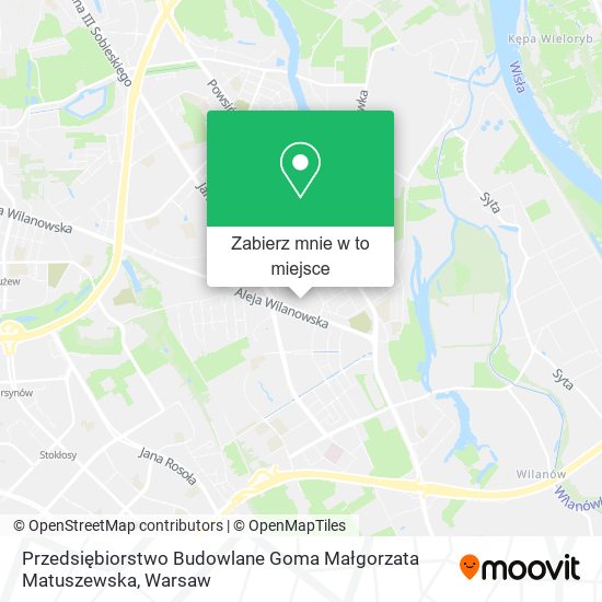 Mapa Przedsiębiorstwo Budowlane Goma Małgorzata Matuszewska