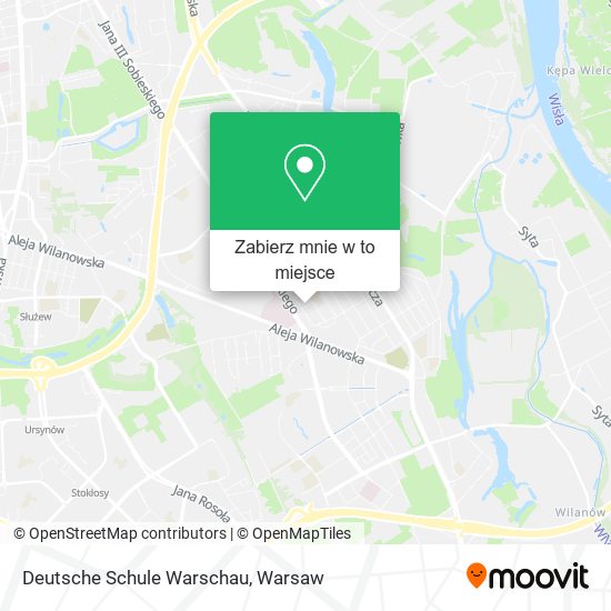 Mapa Deutsche Schule Warschau