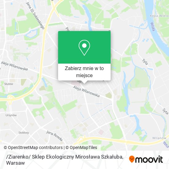 Mapa /Ziarenko/ Sklep Ekologiczny Mirosława Szkałuba