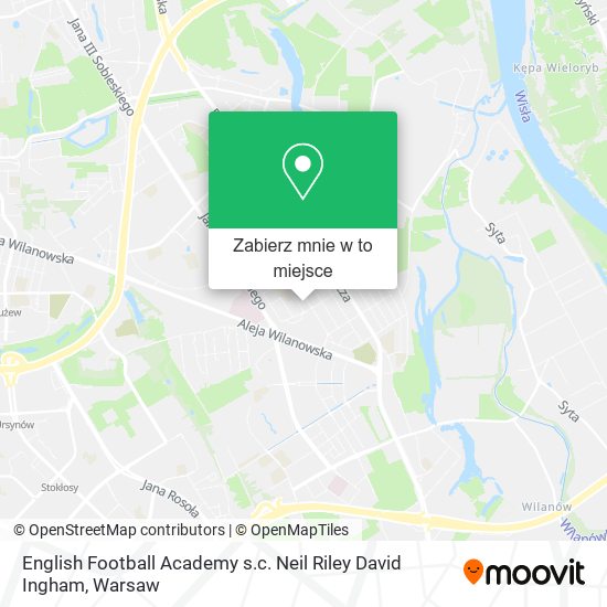 Mapa English Football Academy s.c. Neil Riley David Ingham