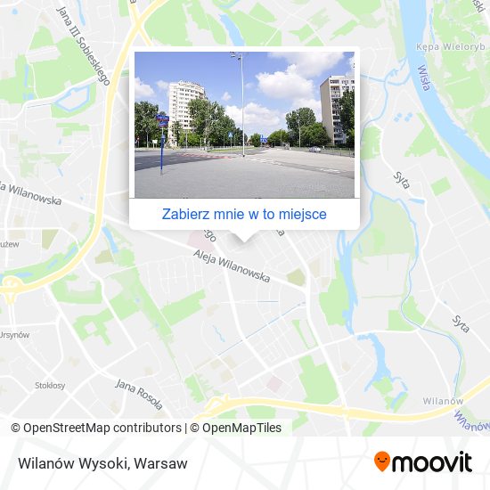 Mapa Wilanów Wysoki