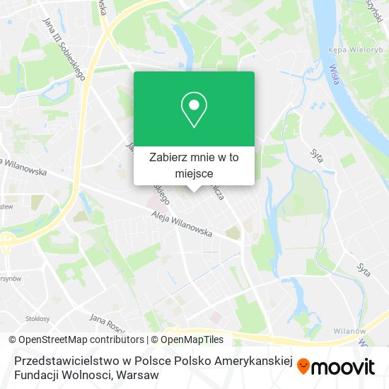 Mapa Przedstawicielstwo w Polsce Polsko Amerykanskiej Fundacji Wolnosci