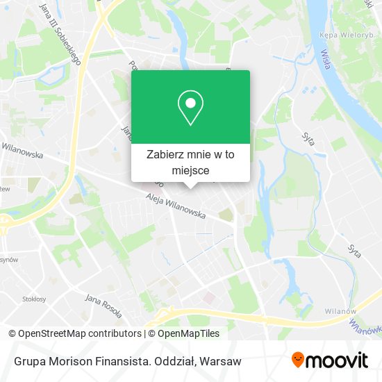 Mapa Grupa Morison Finansista. Oddział