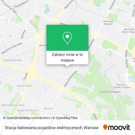 Mapa Stacja ładowania pojazdów elektrycznych