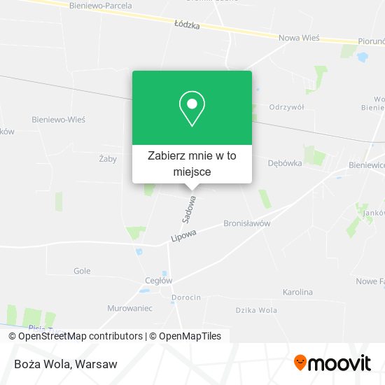 Mapa Boża Wola