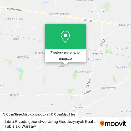 Mapa Libra Przedsiębiorstwo Usług Geodezyjnych Beata Fabisiak