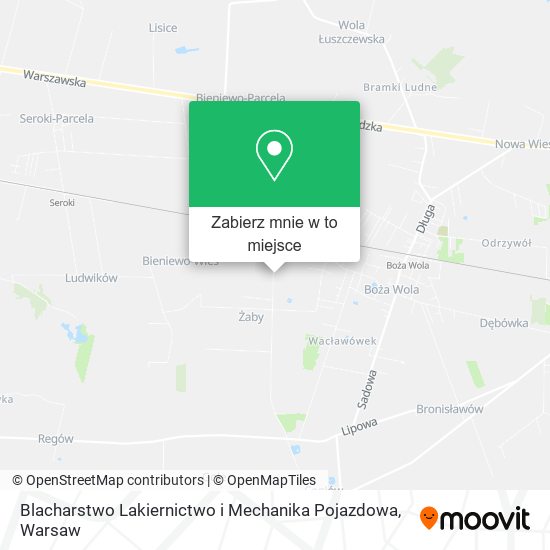 Mapa Blacharstwo Lakiernictwo i Mechanika Pojazdowa