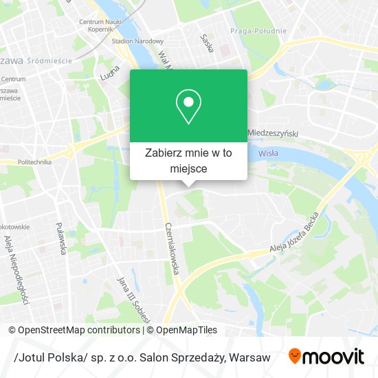 Mapa /Jotul Polska/ sp. z o.o. Salon Sprzedaży